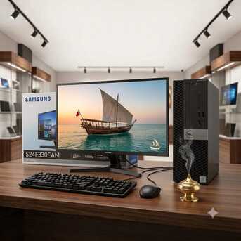 Manama, Computers, BHD 113,  Dell Core I7 PC RAM 8GB SSD 256GB M.2 NEW BOX PACK Samsung 24" FHD Border-less Monitor
