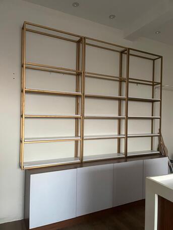 East Riffa, Furniture, BHD 150,  🪞 For Sale — Display Shelves & Cabinets -  للبيع — رفوف وخزائن فاخرة