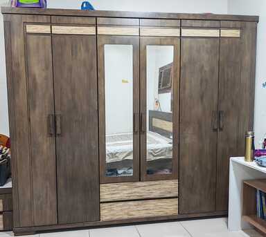 Al Masiaf, Furniture, SAR 4800,  Home Center Wooden Bed Set