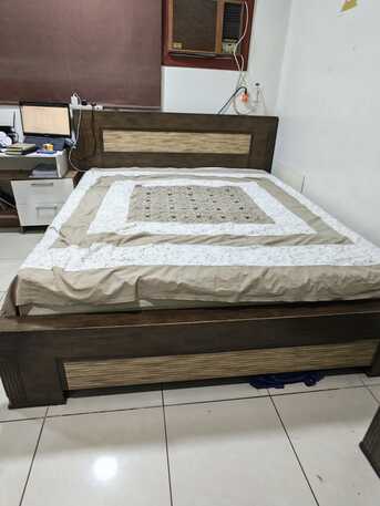 Al Masiaf, Furniture, SAR 4800,  Home Center Wooden Bed Set