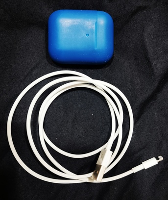 Dammam, Electronics, SAR 140,  Original Apple AirPods 2nd Gen (Left Side Mic Issue Only) + Free Silicone Case & Cable