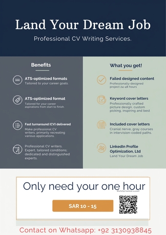 Riyadh, Graphic Design, ATS APPROVED CV MAKER