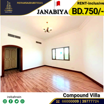 Janabiya, Villas, BHD 750,  Semi Furnished 3 BHK Villa For Rent In Janabiya - With EWA