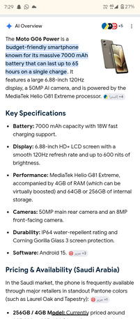Riyadh, Mobile Phones, SAR 399,  Only 14 Days Old Motorola G06 Power Comes With 7000Mah Big Massive Battery 2days Backup