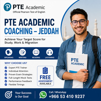 Jeddah, Lessons Offered, PTE Academic Coaching &ndash; Jeddah