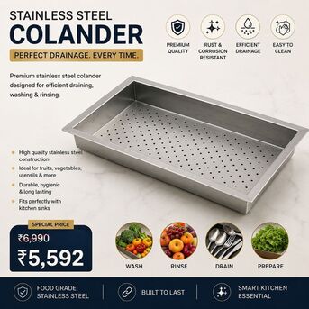 New Delhi, Household Items, INR 5990,  Buy Stainless Steel Colander Online