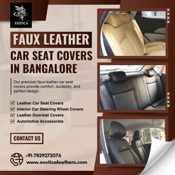 Bangalore, Automotive, Faux Leather Car Seat Covers In Bangalore