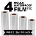 Waterproof Inkjet Film Roll 4 Pack &ndash; Professional Screen Printing Transparency Film