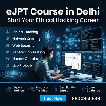 New Delhi, Education, EJPT Course In Delhi With Hands-On Ethical Hacking Training