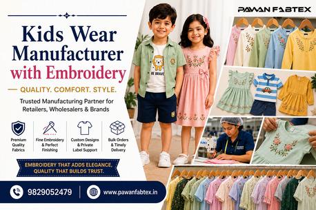 Jaipur, Fashion & Design, Build Your Kidswear Collection With Expert Embroidery Manufacturing