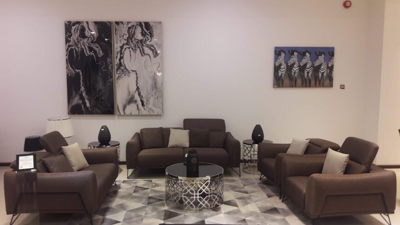 Riyadh, Furniture, SAR 3000,  7 Seater Sofa Set From Dimos ( Brown )