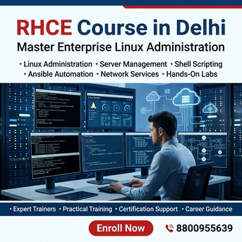 New Delhi, Education, RHCE Course In Delhi With Practical Linux Administration Training