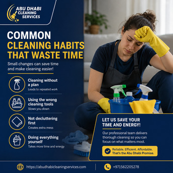 Abu Dhabi, Cleaning, Common Cleaning Habits That Waste Time