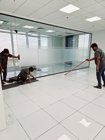 Dammam, Construction, Galas Partition, Gypsum Partition For Office Renovation Electrical &data Networking