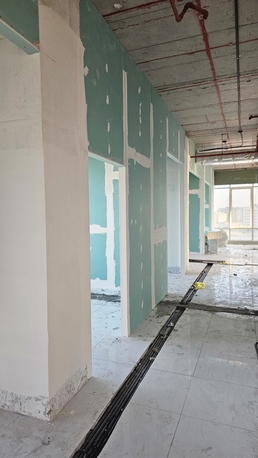 Dammam, Construction, Gypsum Partition &falls Ceiling Works 60&times;60 In Office