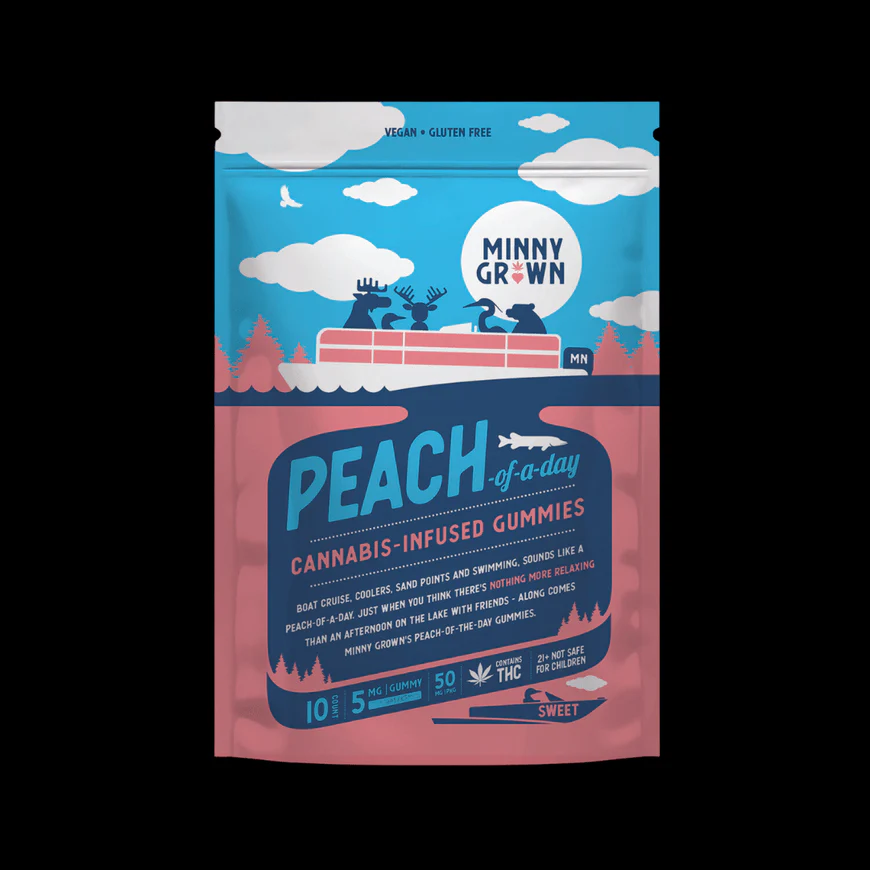 New York, Health & Beauty Items, USD 15,  Minny Grown Peach THC Gummies Sativa &ndash; 5mg Delta-9 THC