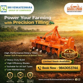 Madurai, Farm & Garden, Authorized Shaktiman Rotary Tiller Dealer In Madurai  Built For Maximum Productivity