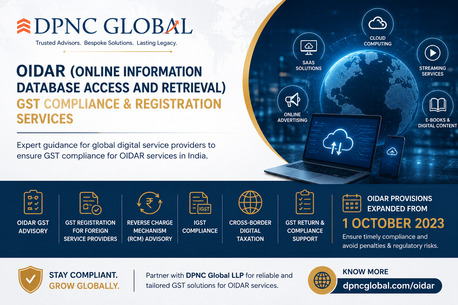 Noida, Accounting, OIDAR GST Compliance & Registration Services In India | DPNC Global LLP