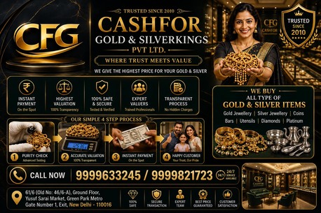 New Delhi, Financial, Trusted Gold Buyers In Delhi NCR With Best Rates