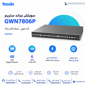Riyadh, Electronics, SAR 1,  سويتش جراند ستريم GWN7806P  أداء شبكي بمستوى احتر
