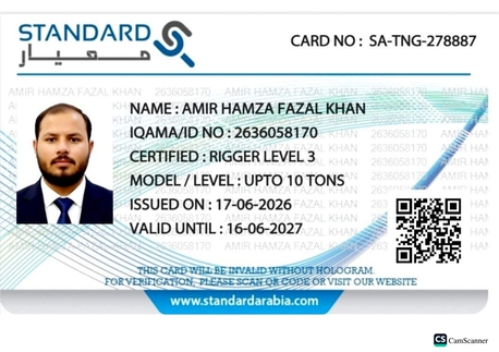 Riyadh, Job Seekers, Rigger Level III
