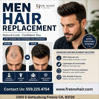 New York, Health, Non Surgical Hair Replacement For Men In Fresno, CA.