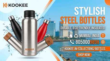 Mumbai, Household Items, INR 795,  Steel Water Bottle: The Eco-Friendly Way To Stay Hydrated