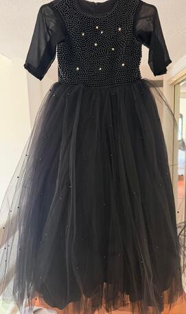 Al Jawhara, Clothing & Accessories, SAR 40,  Beautiful Girls Dress (Black Color) For Sale (Size: 8-10 Yrs)