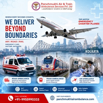 Kolkata, Health, Panchmukhi Hi Tech Air And Train Ambulance In Kolkata- Safe Medical Transport For Your