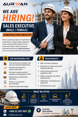 Dammam, Jobs, Sales Executive