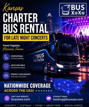 New York, Travel, Kansas Charter Bus Rental For Late Night Concerts
