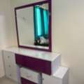 SAR 850,  Bedroom Set, Double Coat Bed With Mattress, Dressing Table, Cupboard