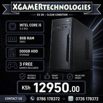 Nairobi, Electronics, KES 12950,  Revived Intel Core I5 4GB RAM Lenovo Desktop