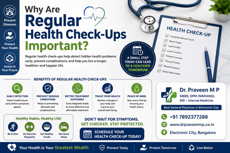 Bangalore, Health, 🩺 Why Are Regular Health Check-Ups Important?