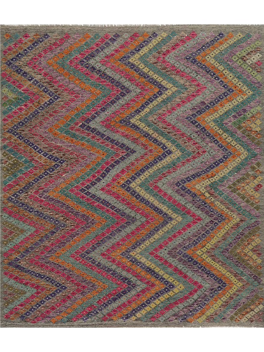 New York, Furniture, USD 680,  7x9 Gray Turkish Kilim Area Rug In DFW TX