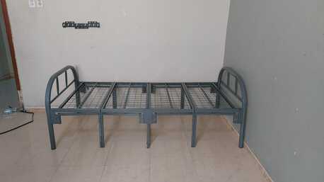 Dammam, Furniture, SAR 250,  One Day Old Heavy Duty Iron Cot And Mattress Set For Sale