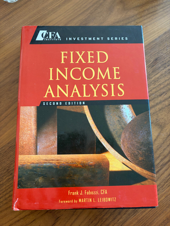 Manama, Books, BHD 5,  Fixed Income Analysis