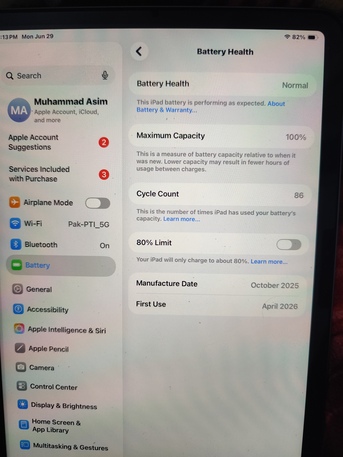 Jeddah, Mobile Phones, SAR 2800,  IPad Air 11-inch (M4) 256 Gb