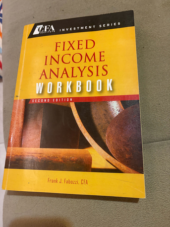 Manama, Books, BHD 3,  Fixed Income Analysis Workbook