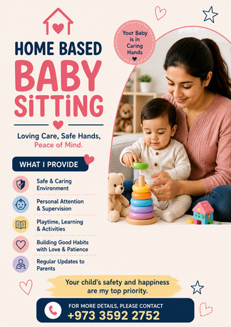 Umm Al Hassam, Daycare, Home Based Baby Sitting/After School/daycare Available