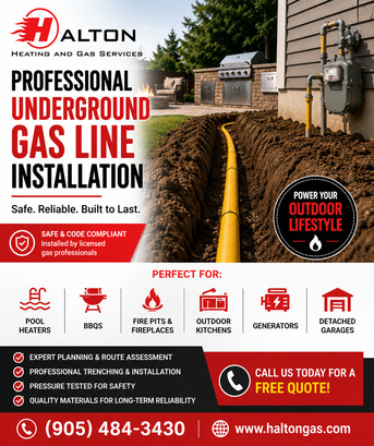Toronto, Household Items, Underground Gas Line Installation  - Halton Gas Services