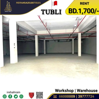 Tubli, Warehouses, BHD 1750,  Workshop | Warehouse | Store For Rent In Tubli
