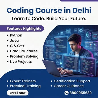 Noida, Education, Coding Course In Delhi With Practical Programming Training & Certification