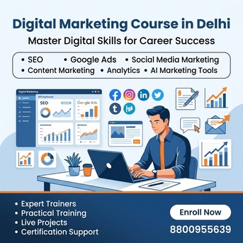 Noida, Education, Digital Marketing Course In Delhi With Practical Training & Certification