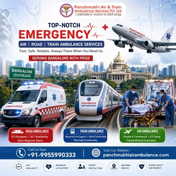 Bangalore, Health, Panchmukhi Emergency Air Ambulance In Bangalore- Care At Every Distance You Cover