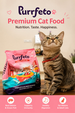 Mumbai, Food, INR 50,  Purrfeto Adult Wet Cat Food With Mackerel In Gravy - 80g