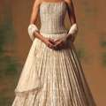 USD 400,  Buy Designer Corset Lehengas Online In USA | Basanti Kapde Aur Koffee