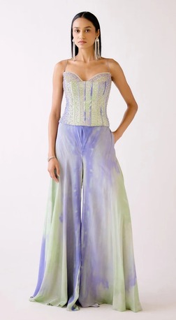 New York, Clothing & Accessories, USD 400,  Buy Designer Corset Lehengas Online In USA | Basanti Kapde Aur Koffee