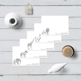 London, Collectibles, GBP 34,  Buy Personalised Stationery Gift Set Watercolour Animals