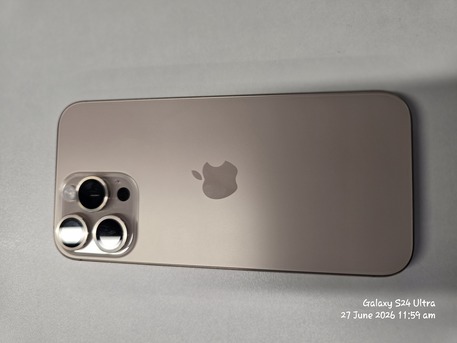 Riyadh, Mobile Phones, SAR 3800,  I Phone 16 Pro Max 256 GB Zero Scratches, Rarely Used Mint Condition(same Like New) Slight